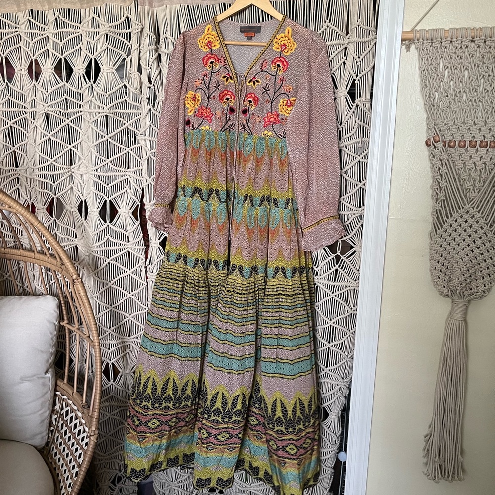 Anthropologie maxi dress